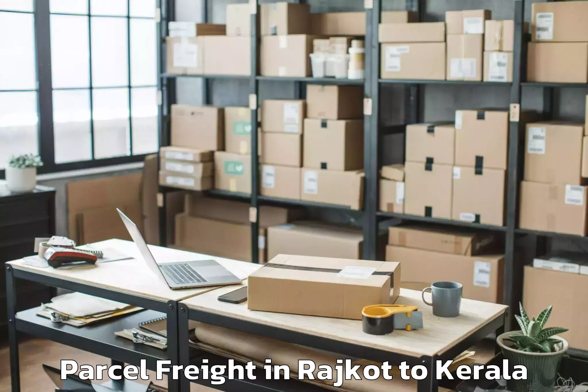 Hassle-Free Rajkot to Kakkur Parcel Freight